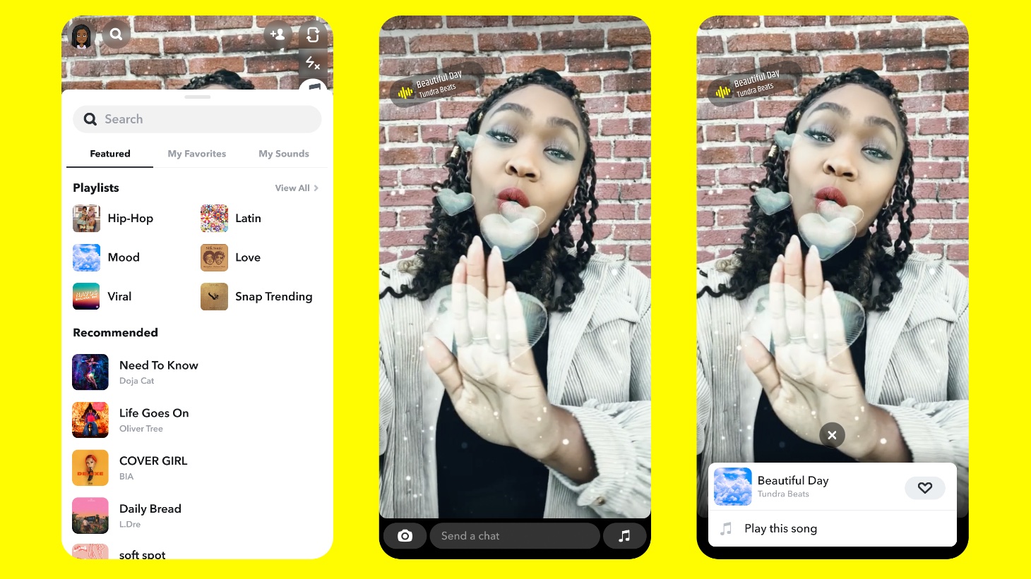 comment mettre un audio tiktok sur snap